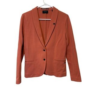 Scotch & Soda Amsterdam Blauw Orange Blazer Jacket Womens XS Heart Detail